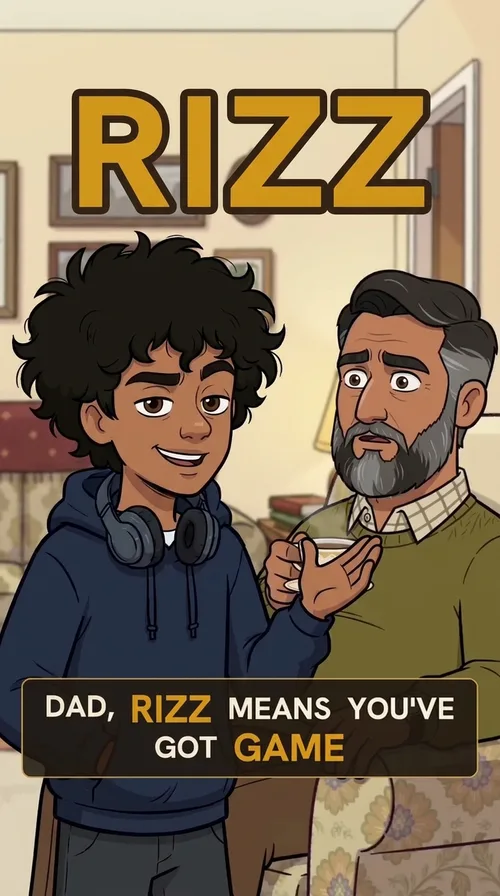 Rayyan explaining rizz to his baffled dad